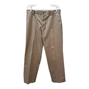 Dockers Khaki Flat Front Preppy Office Casual Pants Size 34/30